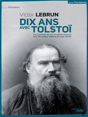 cover image of Dix ans avec Tolstoï